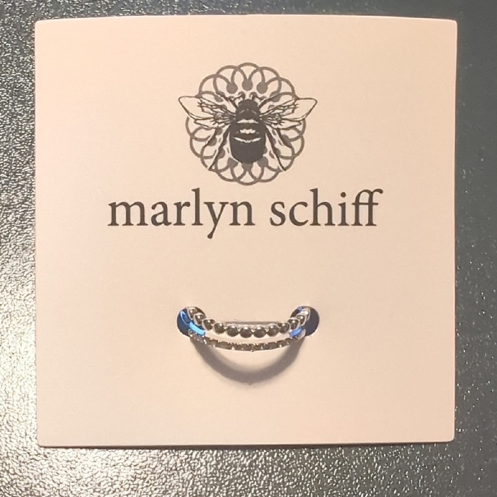 Marlyn Schiff Silver and Pave Ring